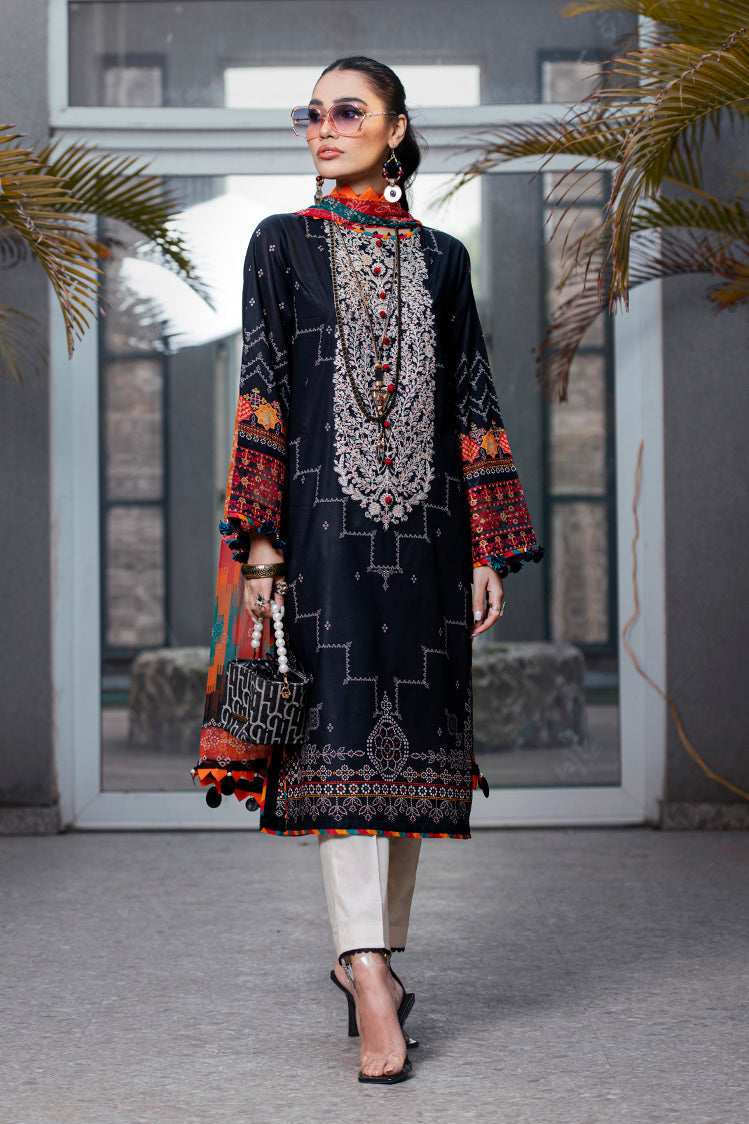 Picture of Ellena - 3-PC Unstitched Digital Printed Lawn Suit - Available at Raja Sahib