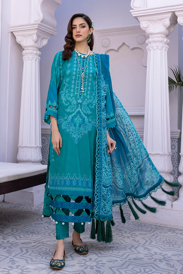 Picture of Ellena - 3-PC Unstitched Digital Printed Lawn Suit - Available at Raja Sahib