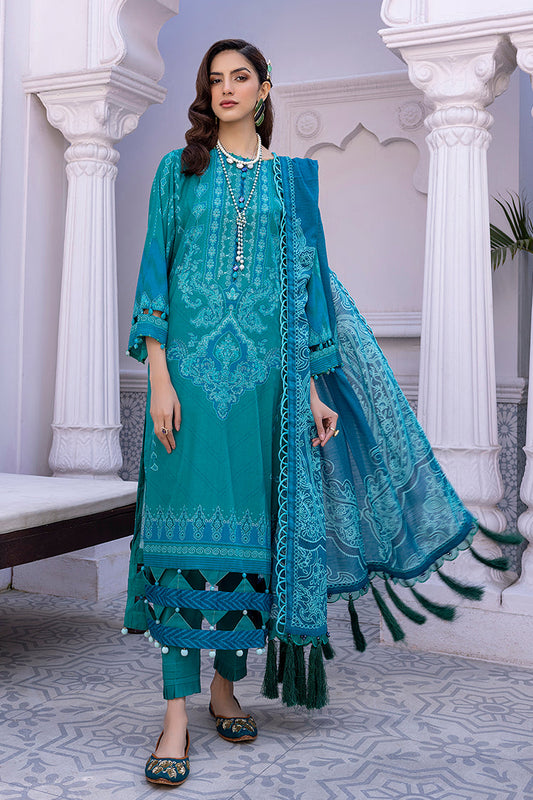 Picture of Ellena - 3-PC Unstitched Digital Printed Lawn Suit - Available at Raja Sahib