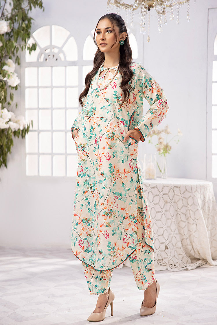 Picture of Ellena - 2-PC Unstitched Digital Printed Lawn Suit - Available at Raja Sahib