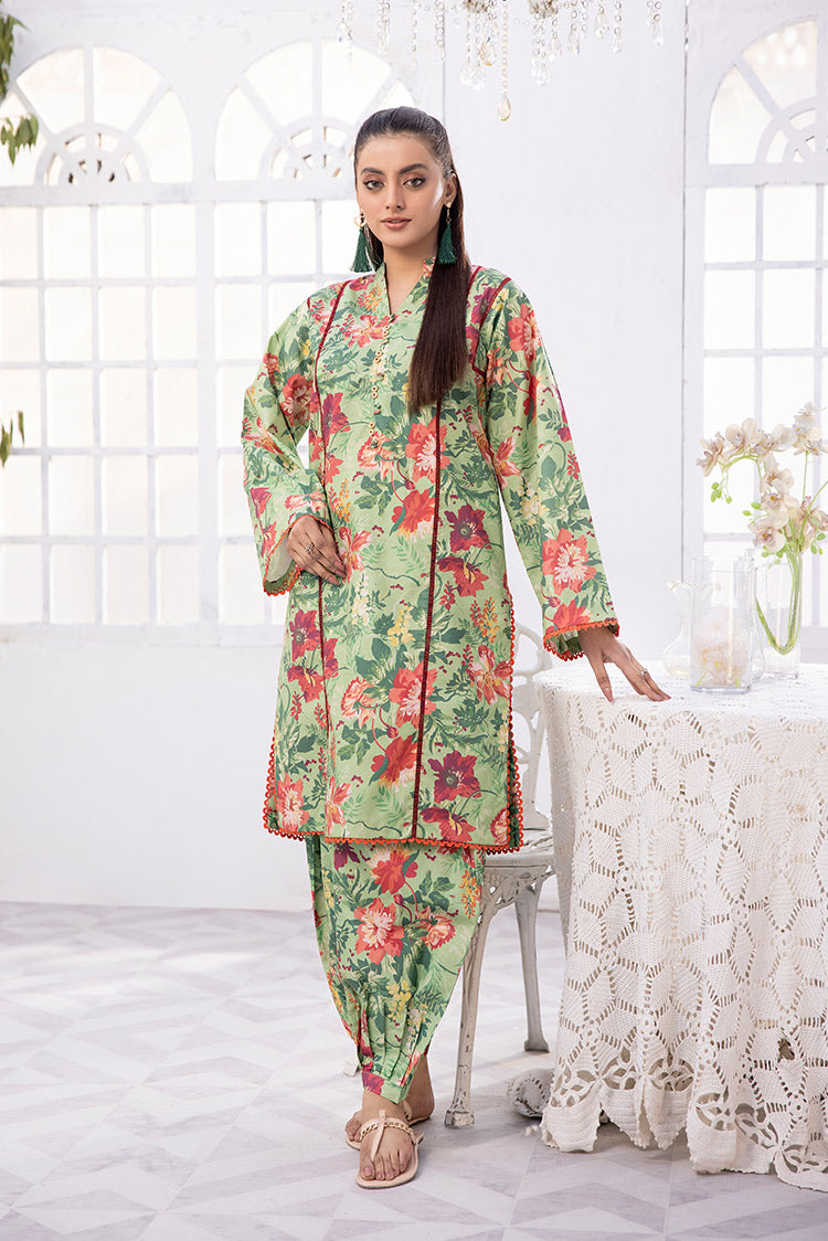 Picture of Ellena - 2-PC Unstitched Digital Printed Lawn Suit - Available at Raja Sahib