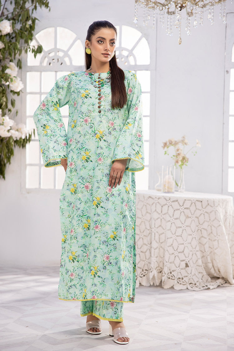 Picture of Ellena - 2-PC Unstitched Digital Printed Lawn Suit - Available at Raja Sahib