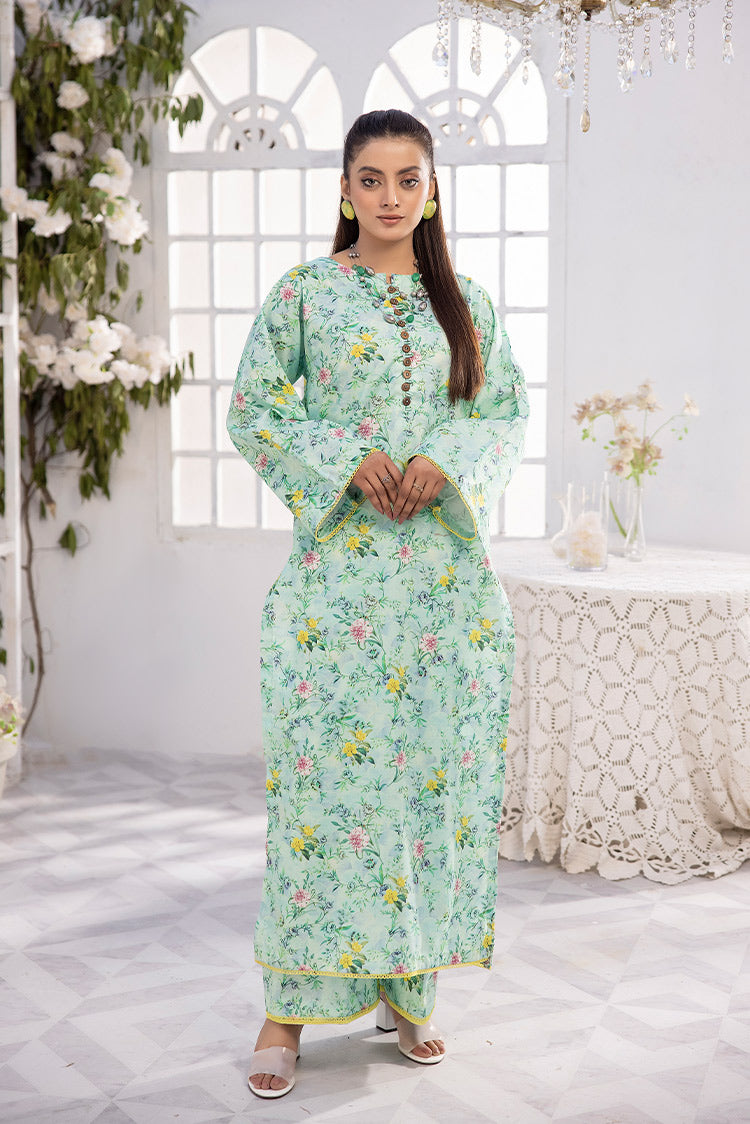Picture of Ellena - 2-PC Unstitched Digital Printed Lawn Suit - Available at Raja Sahib