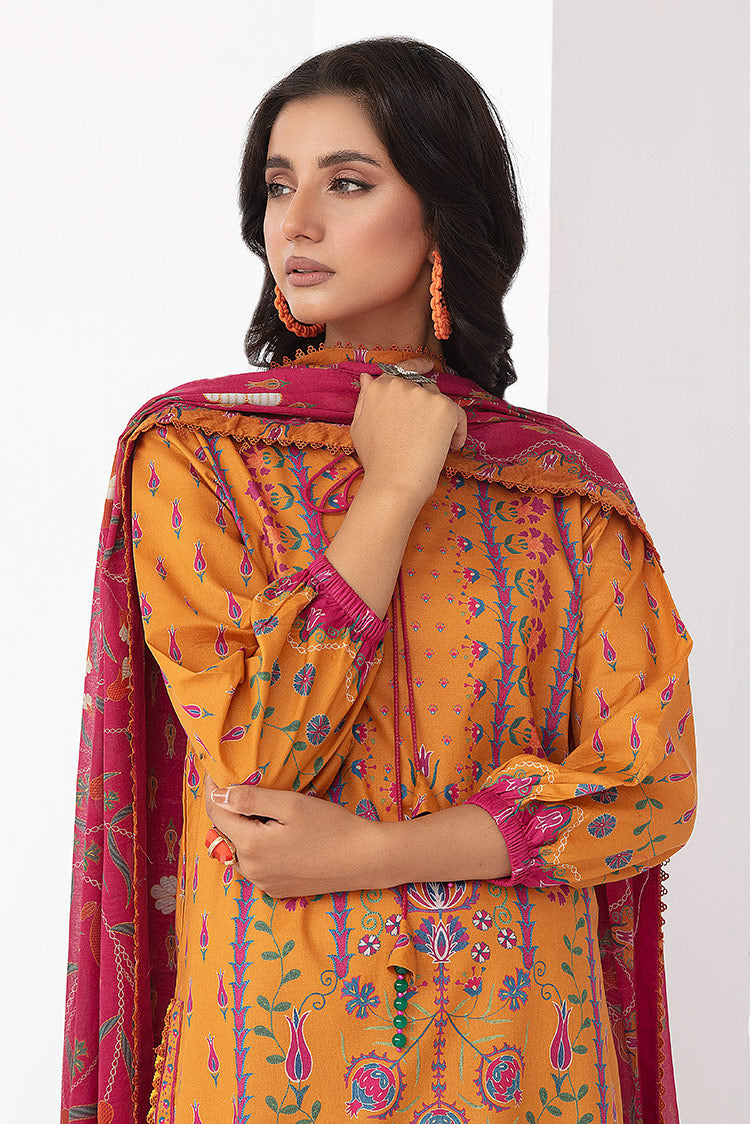 Picture of Ellena - 3-PC Unstitched Digital Printed Lawn Suit - Available at Raja Sahib