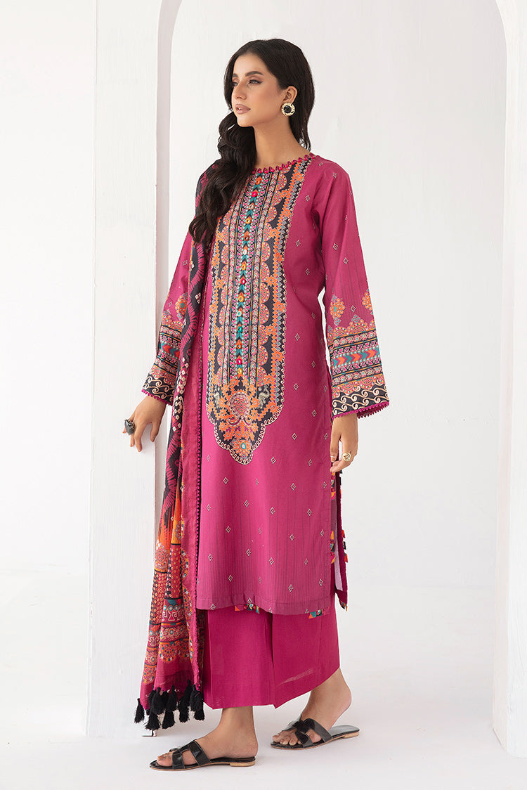Picture of Ellena - 3-PC Unstitched Digital Printed Lawn Suit - Available at Raja Sahib