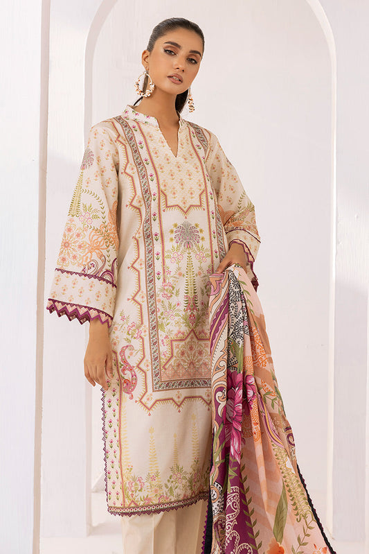 Picture of Ellena - 3-PC Unstitched Digital Printed Lawn Suit - Available at Raja Sahib