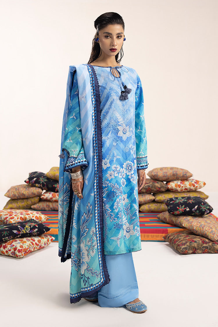 Picture of Ellena - 3-PC Unstitched Digital Printed Lawn Suit - Available at Raja Sahib