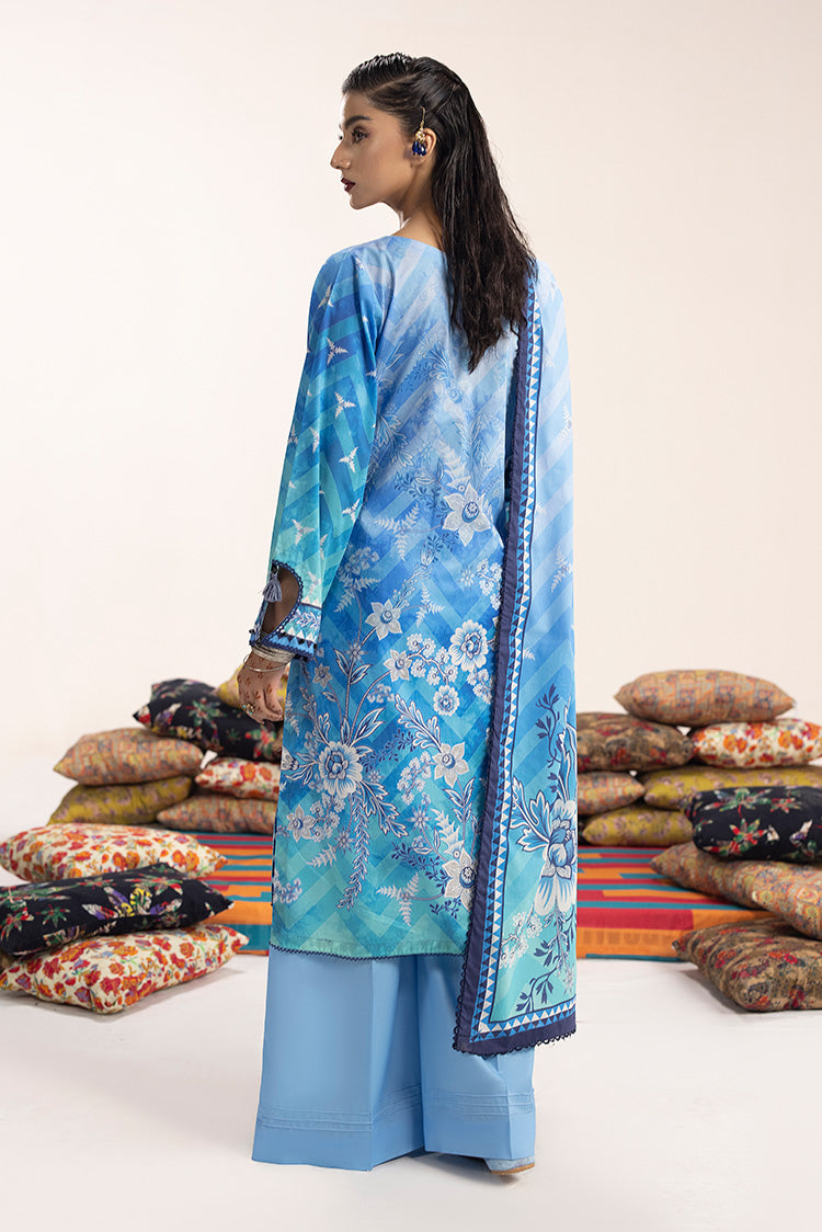 Picture of Ellena - 3-PC Unstitched Digital Printed Lawn Suit - Available at Raja Sahib