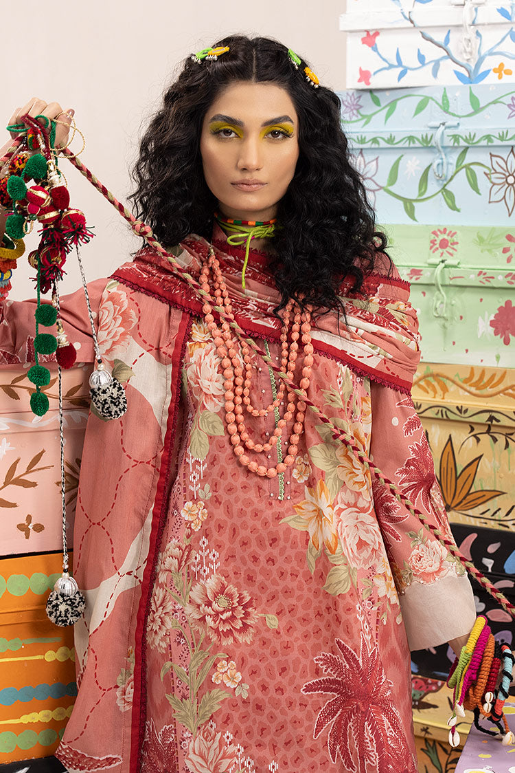 Picture of Ellena - 3-PC Unstitched Digital Printed Lawn Suit - Available at Raja Sahib
