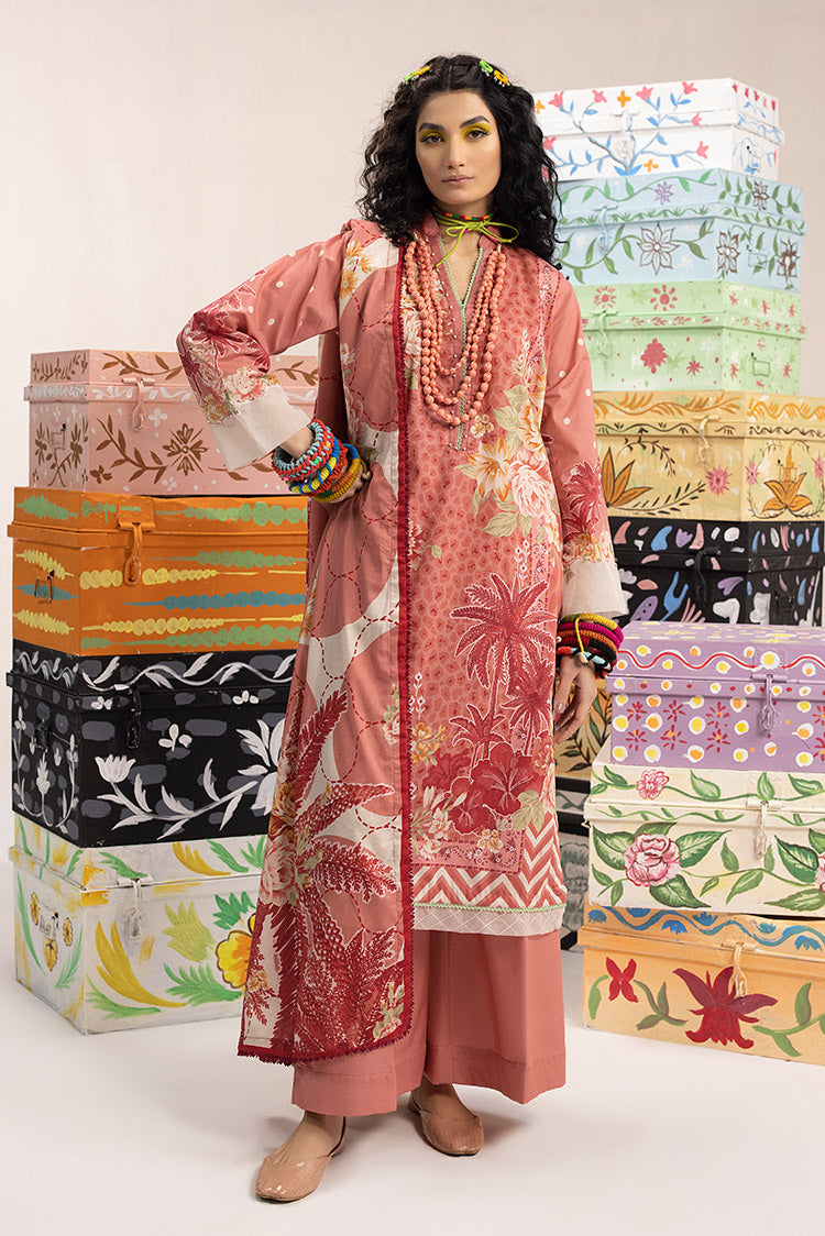 Picture of Ellena - 3-PC Unstitched Digital Printed Lawn Suit - Available at Raja Sahib