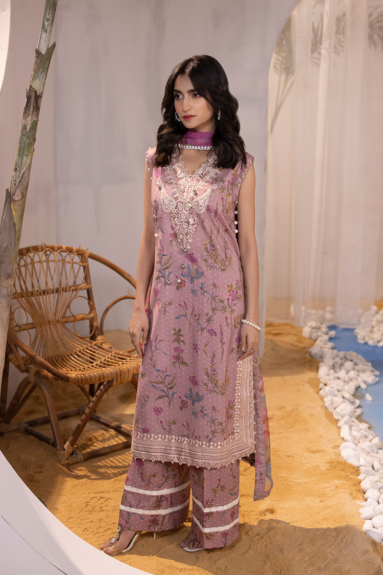 Picture of Ellena - 3-PC Unstitched Digital Printed Lawn Suit - Available at Raja Sahib