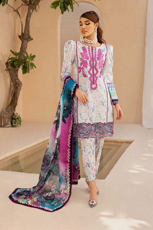Picture of Maria Osama Khan - Raya Unstitched Collection Vol 1 - Electric pink - Available at Raja Sahib
