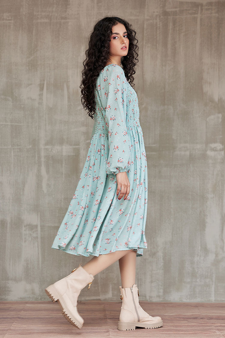 Picture of Ellena - Western Georgette Dress - Available at Raja Sahib