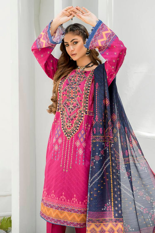 Picture of Ellena - 3-PC Stitched Lawn Suit - Available at Raja Sahib