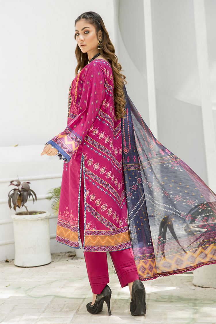 Picture of Ellena - 3-PC Stitched Lawn Suit - Available at Raja Sahib
