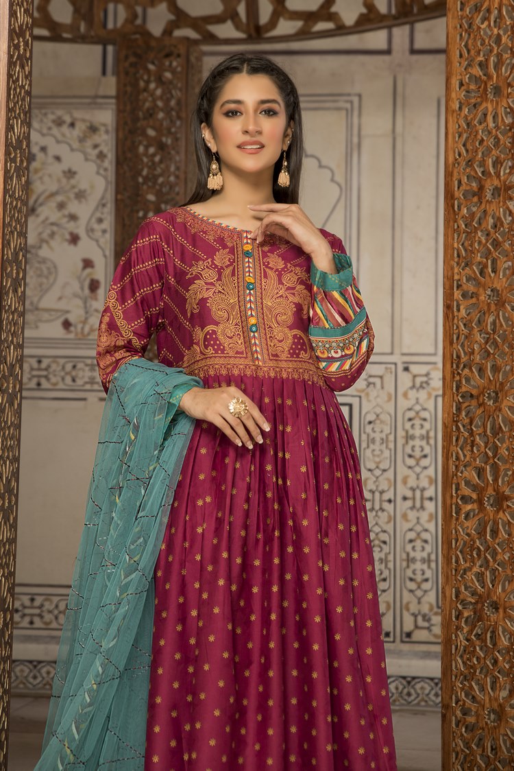 Picture of Ellena - 3-PC Stitched Self Jacquard Suit - Available at Raja Sahib