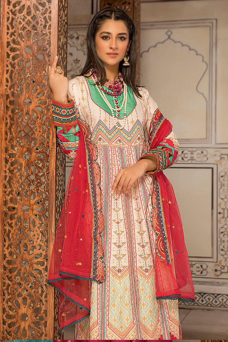Picture of Ellena - 3-PC Stitched Self Jacquard Suit - Available at Raja Sahib