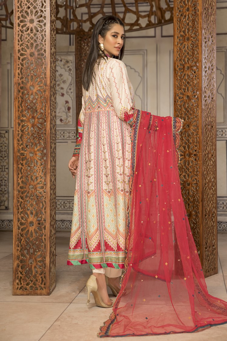Picture of Ellena - 3-PC Stitched Self Jacquard Suit - Available at Raja Sahib