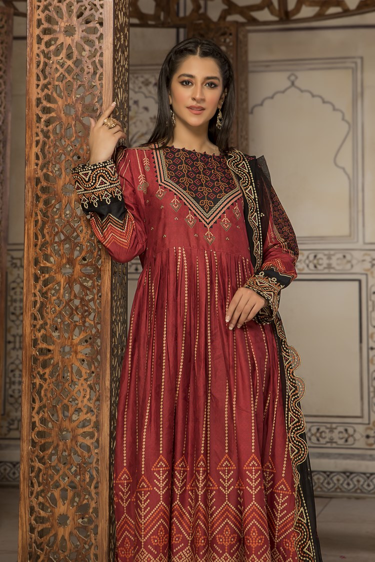 Picture of Ellena - 3-PC Stitched Self Jacquard Suit - Available at Raja Sahib