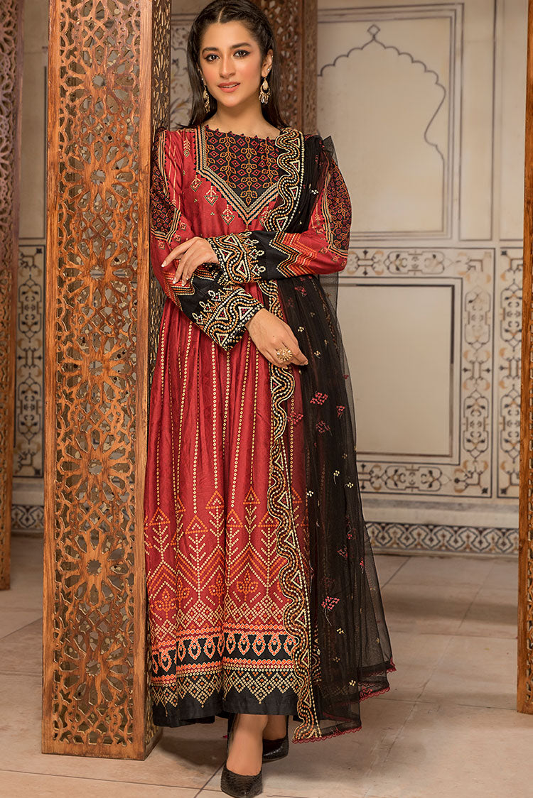 Picture of Ellena - 3-PC Stitched Self Jacquard Suit - Available at Raja Sahib