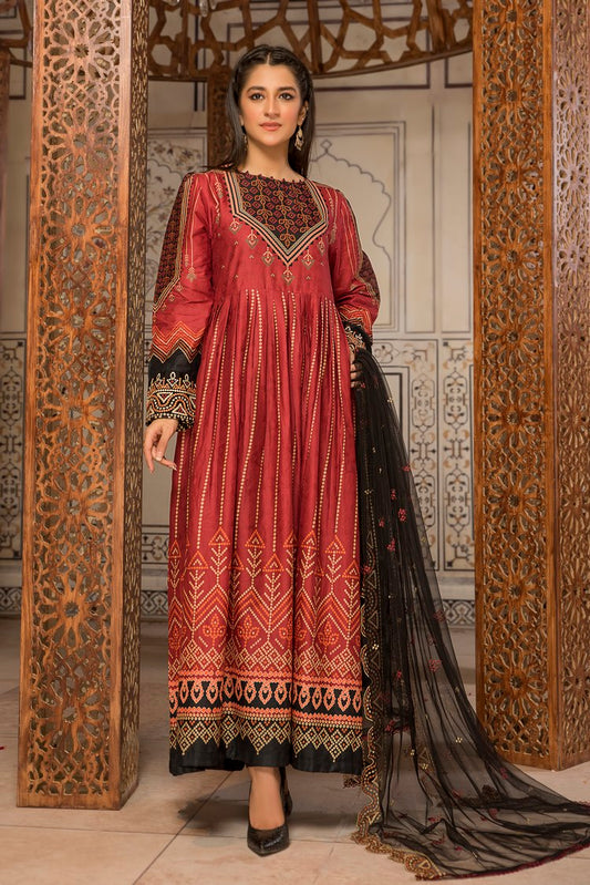 Picture of Ellena - 3-PC Stitched Self Jacquard Suit - Available at Raja Sahib