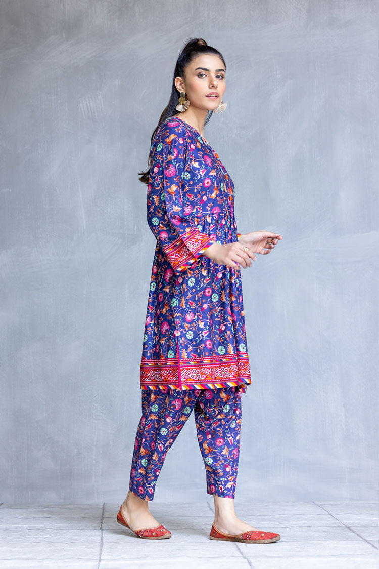 Picture of Ellena - 2-PC Stitched Twill Marina Suit - Available at Raja Sahib
