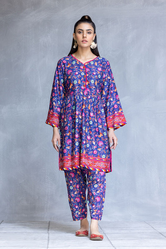 Picture of Ellena - 2-PC Stitched Twill Marina Suit - Available at Raja Sahib