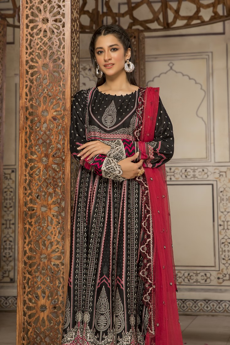Picture of Ellena - 3-PC Stitched Self Jacquard Suit - Available at Raja Sahib