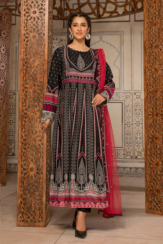 Picture of Ellena - 3-PC Stitched Self Jacquard Suit - Available at Raja Sahib
