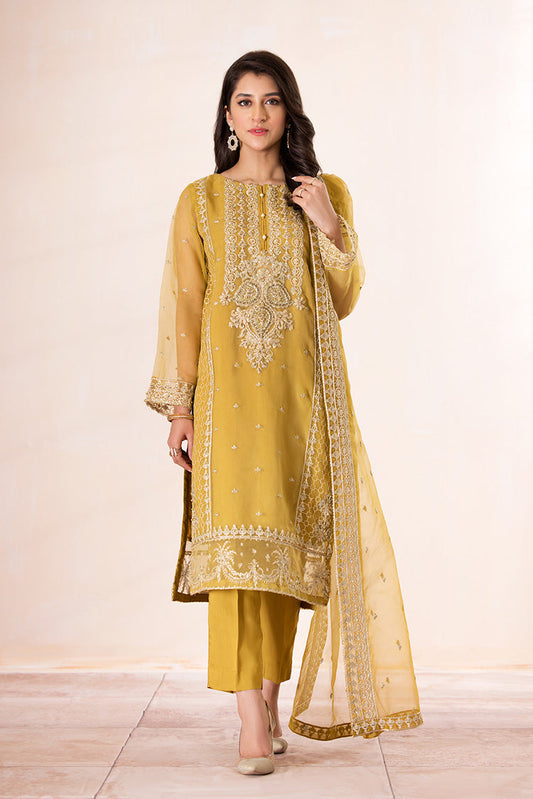 Picture of Ellena - 3-PC Stitched Embroidered Organza Suit - Available at Raja Sahib