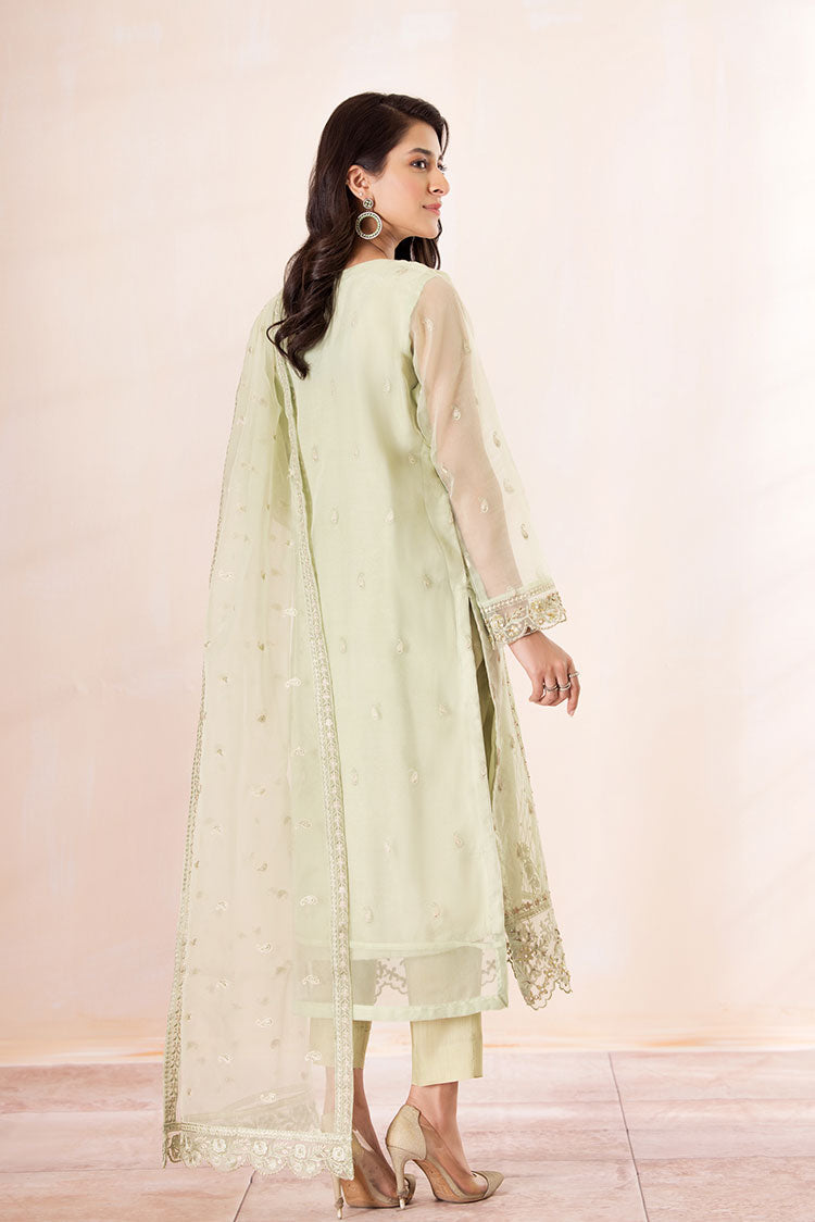 Picture of Ellena - 3-PC Stitched Embroidered Organza Suit - Available at Raja Sahib