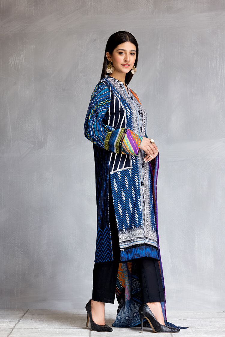 Picture of Ellena - 3-PC Stitched Khaddar Suit - Available at Raja Sahib