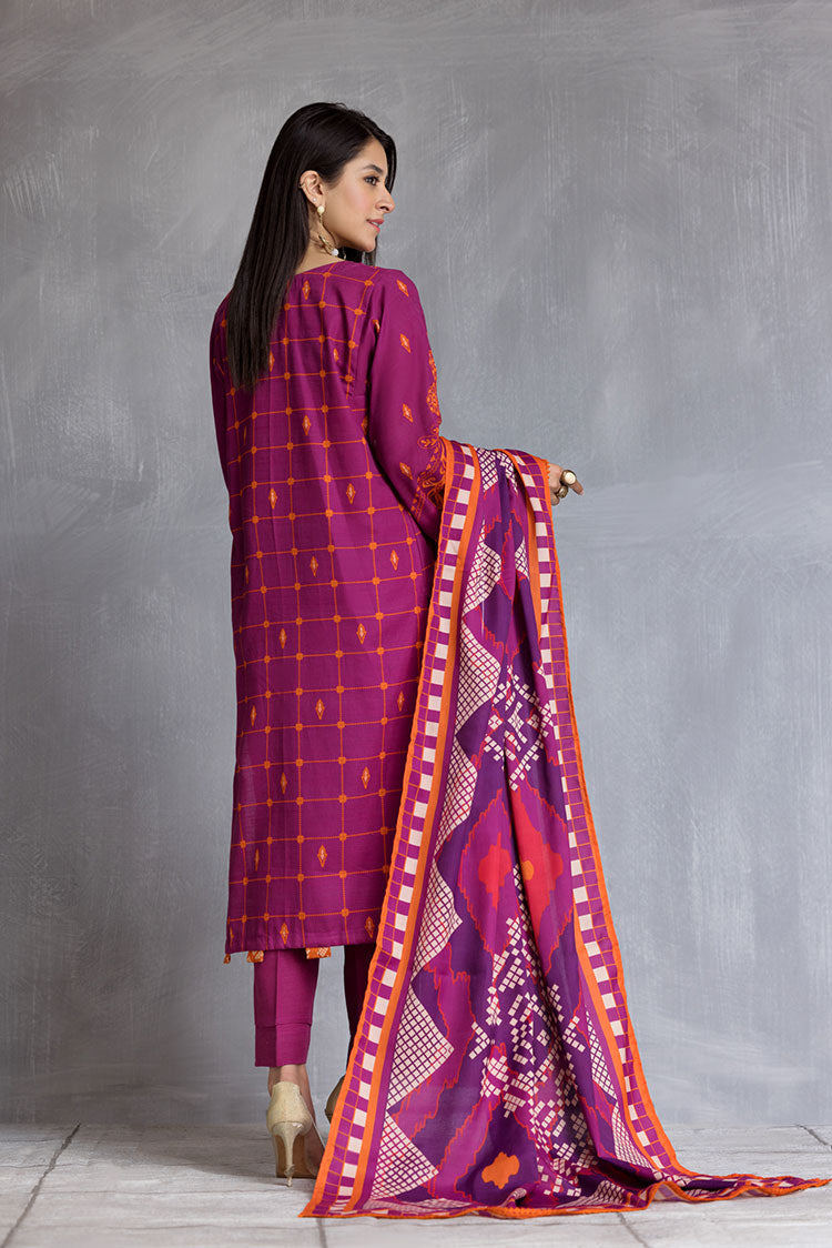 Picture of Ellena - 3-PC Stitched Khaddar Suit - Available at Raja Sahib