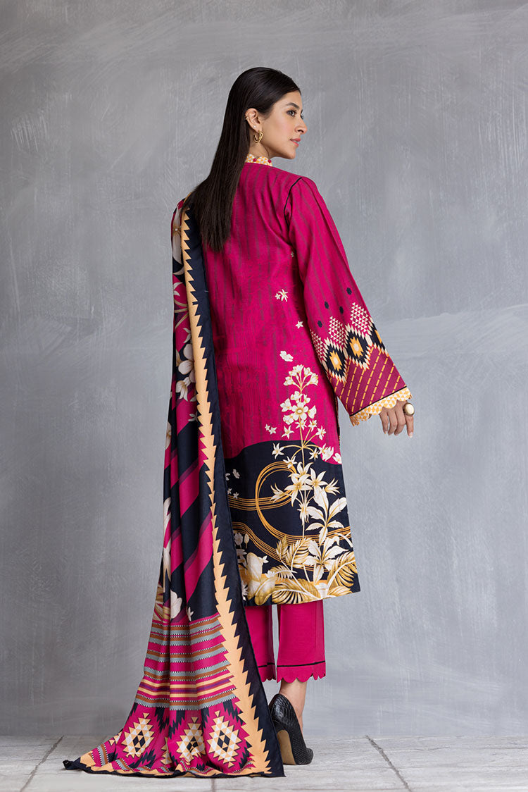 Picture of Ellena - 3-PC Stitched Khaddar Suit - Available at Raja Sahib