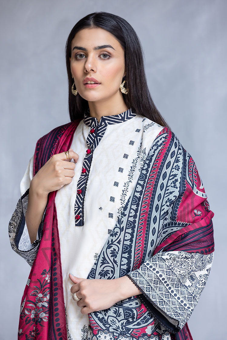 Picture of Ellena - 3-PC Stitched Khaddar Suit - Available at Raja Sahib