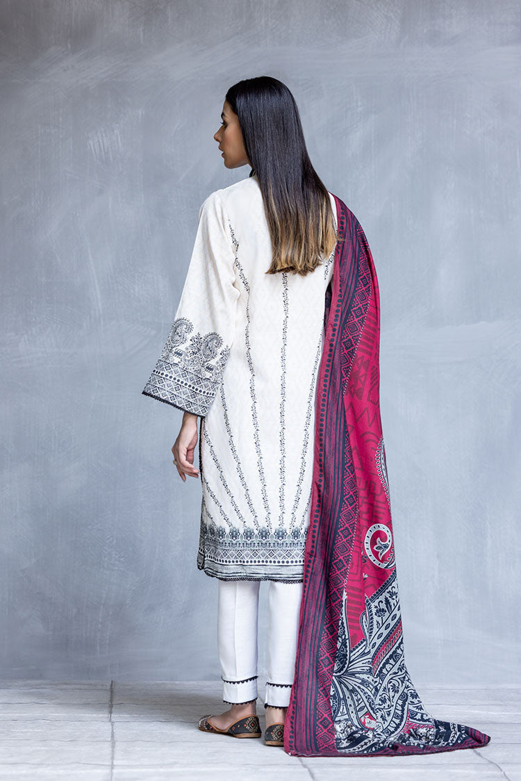 Picture of Ellena - 3-PC Stitched Khaddar Suit - Available at Raja Sahib