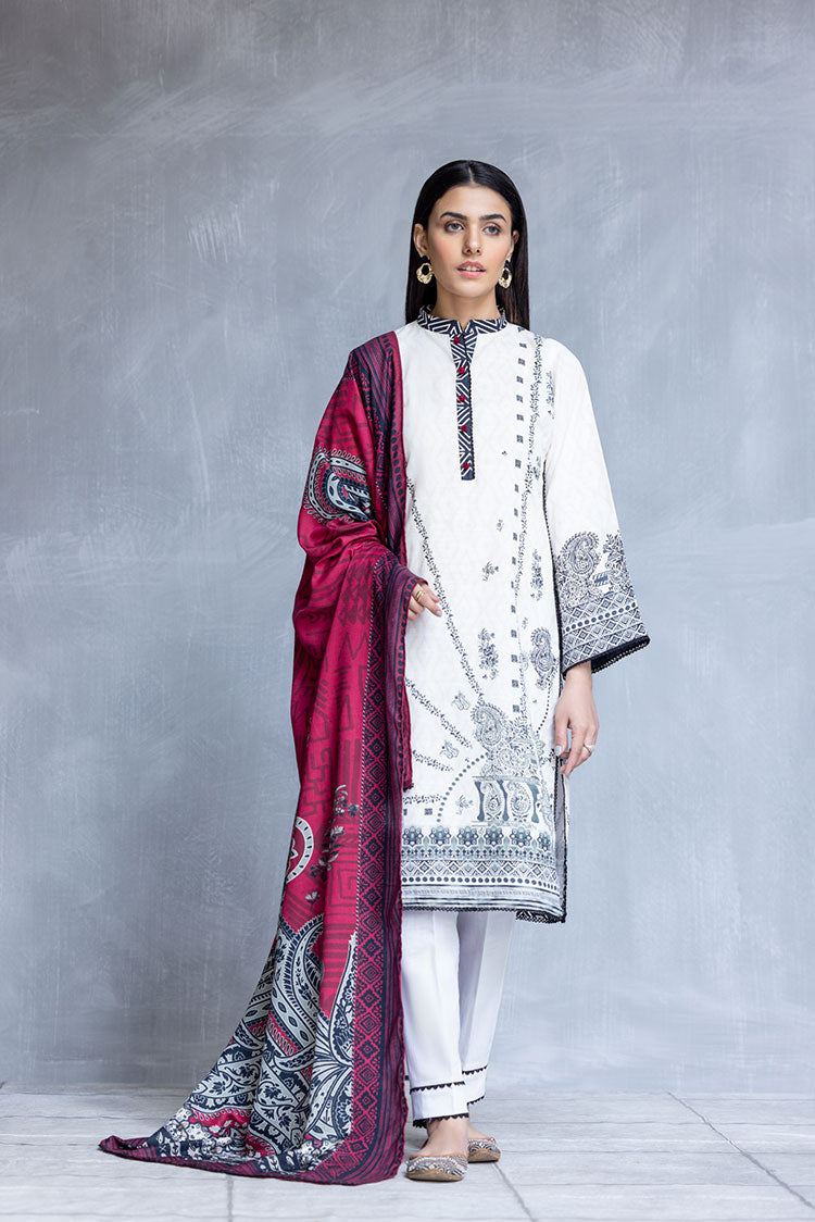Picture of Ellena - 3-PC Stitched Khaddar Suit - Available at Raja Sahib