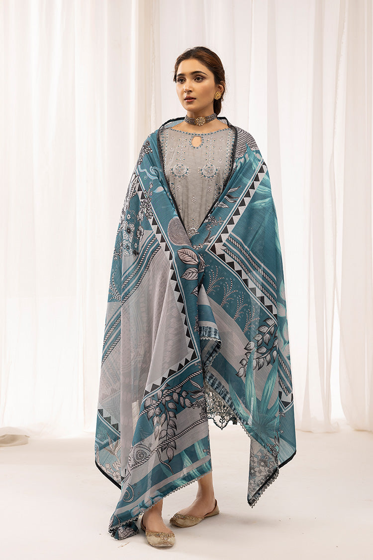 Picture of Ellena - 3-PC Stitched Self Jacquard Suit - Available at Raja Sahib