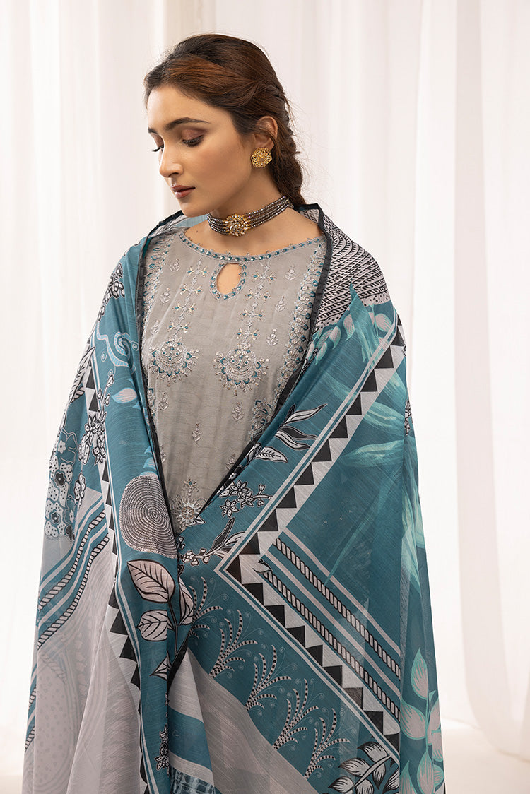 Picture of Ellena - 3-PC Stitched Self Jacquard Suit - Available at Raja Sahib
