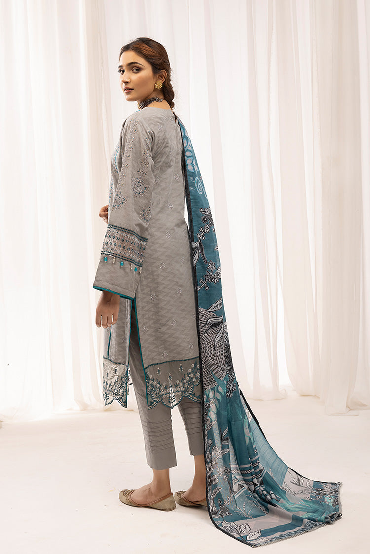 Picture of Ellena - 3-PC Stitched Self Jacquard Suit - Available at Raja Sahib