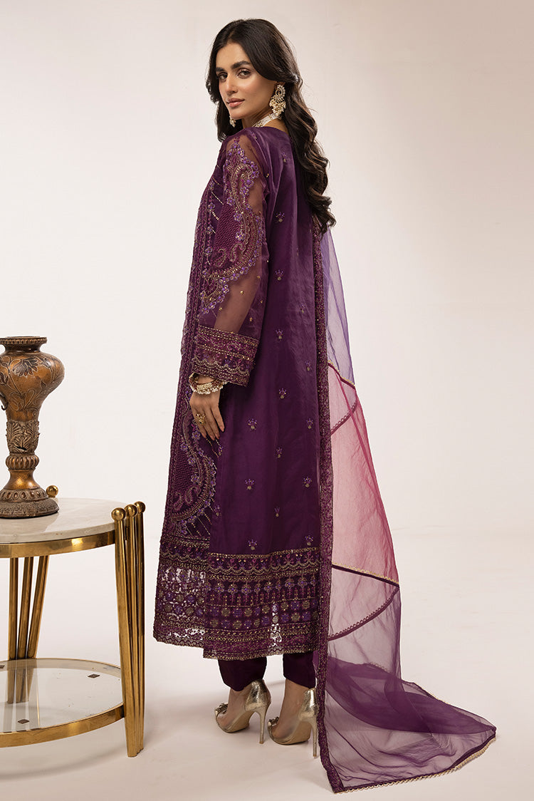 Picture of Ellena - 3-PC Stitched Fancy Embroidered Organza Suit - Available at Raja Sahib