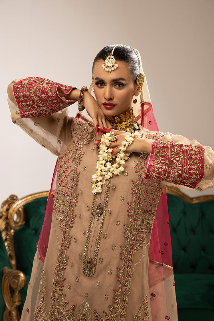 Picture of Ellena - 3-PC Stitched Fancy Embroidered Organza Suit - Available at Raja Sahib