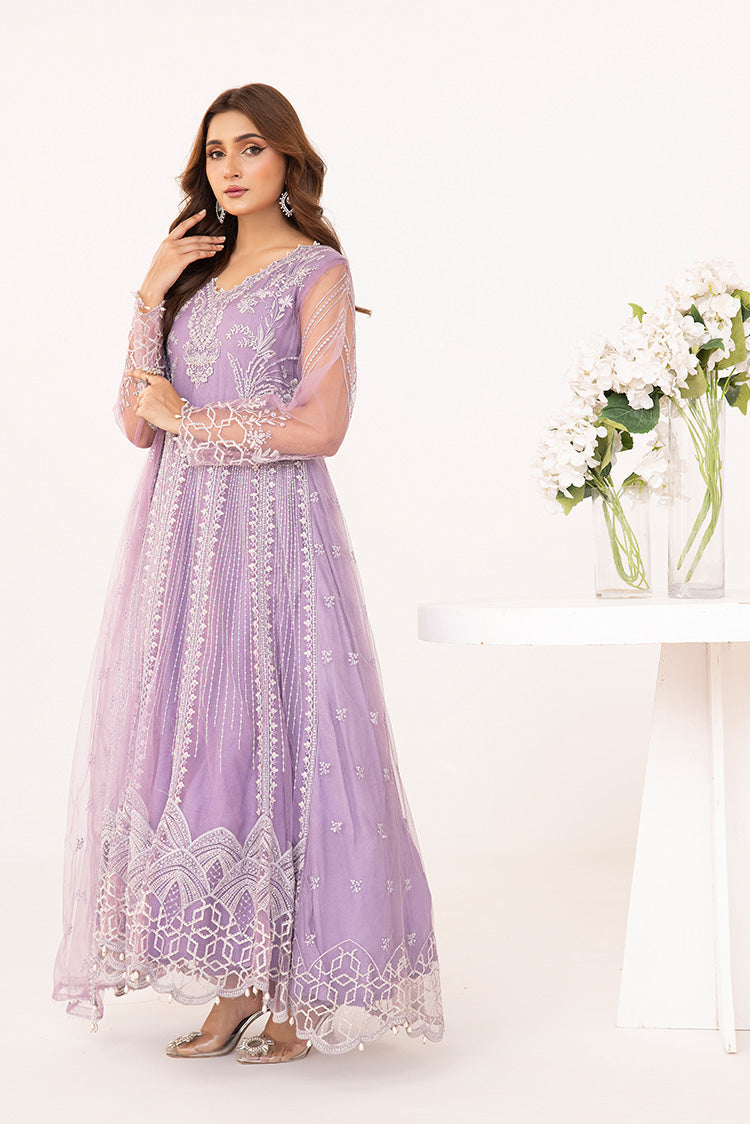 Picture of Ellena - Embroidered Net Maxi Dress - Available at Raja Sahib