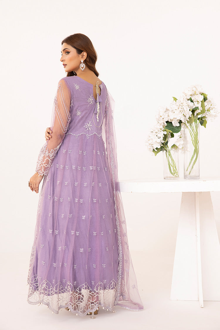 Picture of Ellena - Embroidered Net Maxi Dress - Available at Raja Sahib