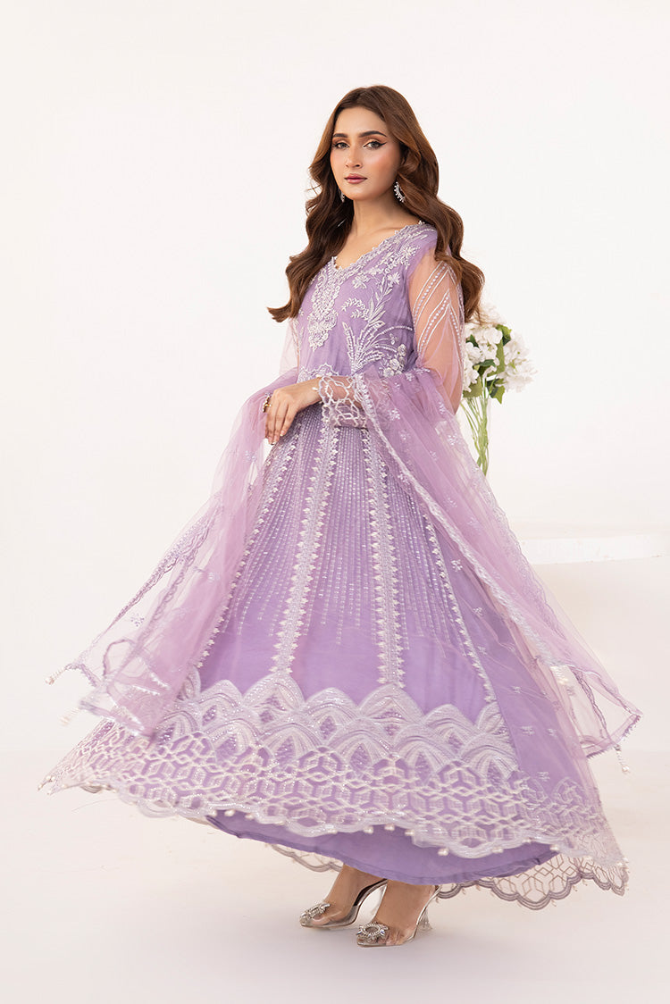 Picture of Ellena - Embroidered Net Maxi Dress - Available at Raja Sahib