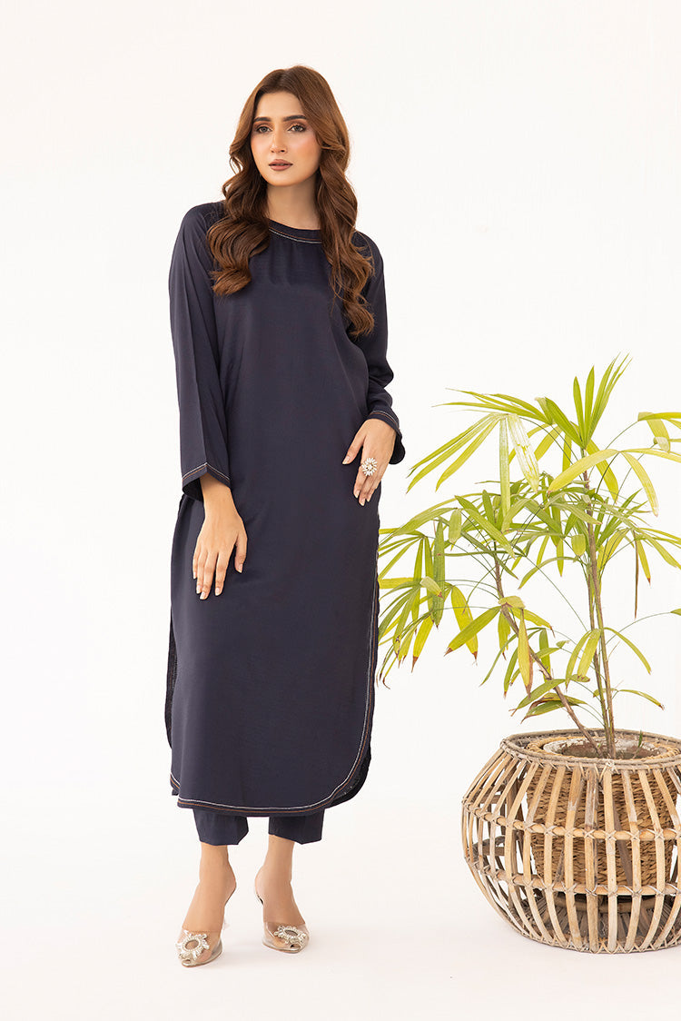 Picture of Ellena - 2-PC Stitched Dyed Raw Silk Suit - Available at Raja Sahib