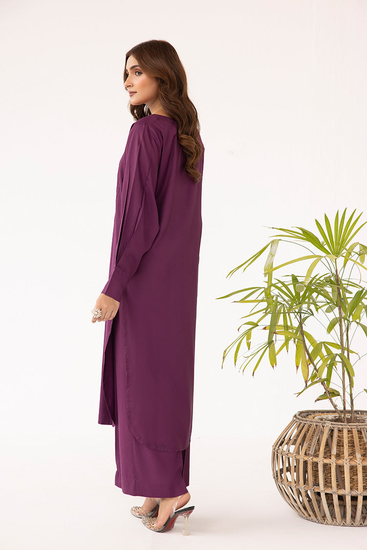 Picture of Ellena - 2-PC Stitched Dyed Raw Silk Suit - Available at Raja Sahib