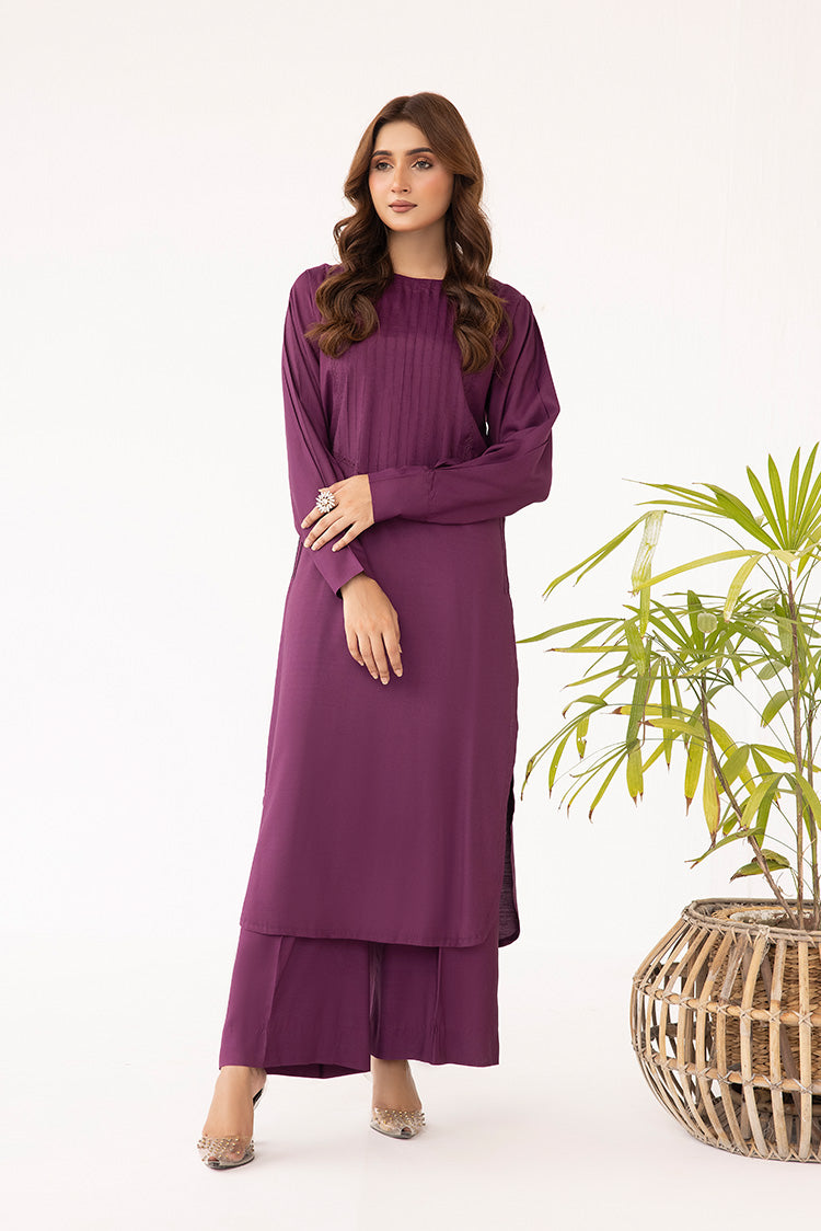 Picture of Ellena - 2-PC Stitched Dyed Raw Silk Suit - Available at Raja Sahib