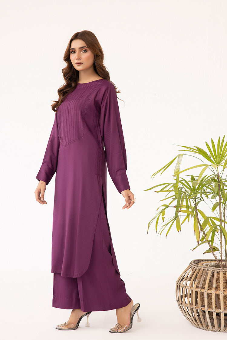 Picture of Ellena - 2-PC Stitched Dyed Raw Silk Suit - Available at Raja Sahib
