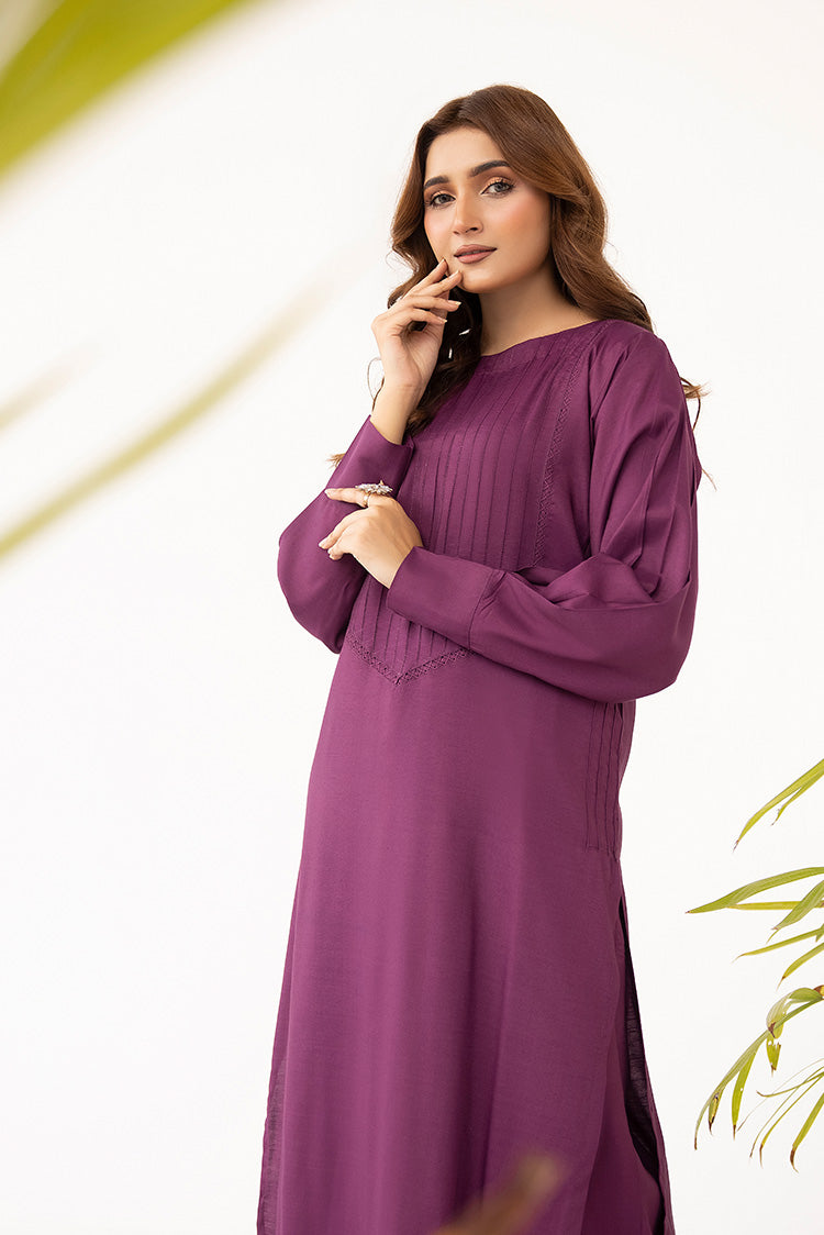Picture of Ellena - 2-PC Stitched Dyed Raw Silk Suit - Available at Raja Sahib